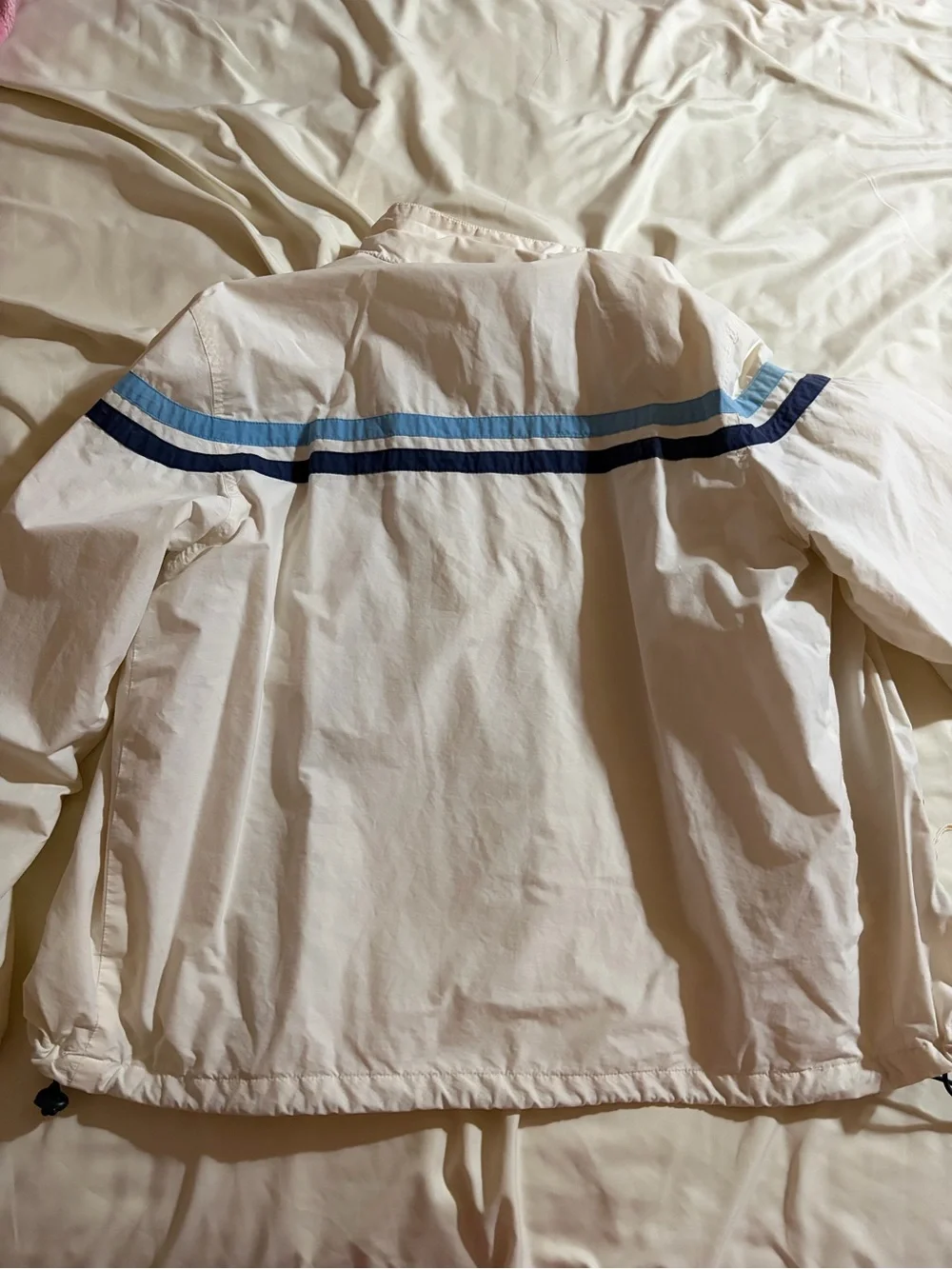 Izod White Windbreaker